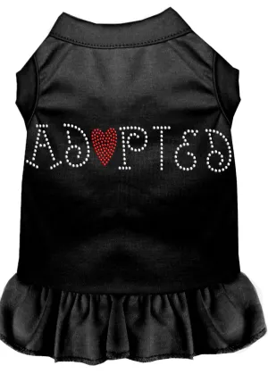 Adopted Rhinestone Dress Black 4x (22)