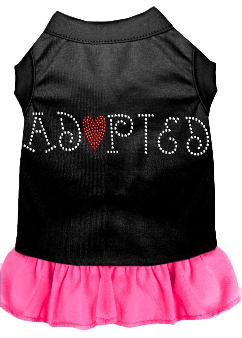 Adopted Rhinestone Dress Black With Bright Pink Xxxl (20)