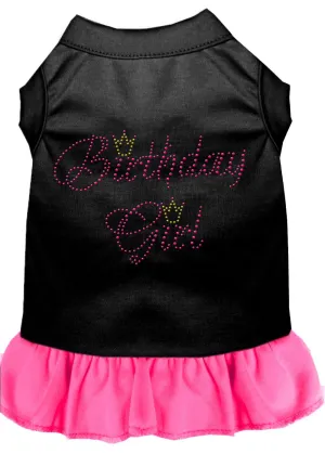 Birthday Girl Rhinestone Dress Black With Bright Pink Xxl (18)