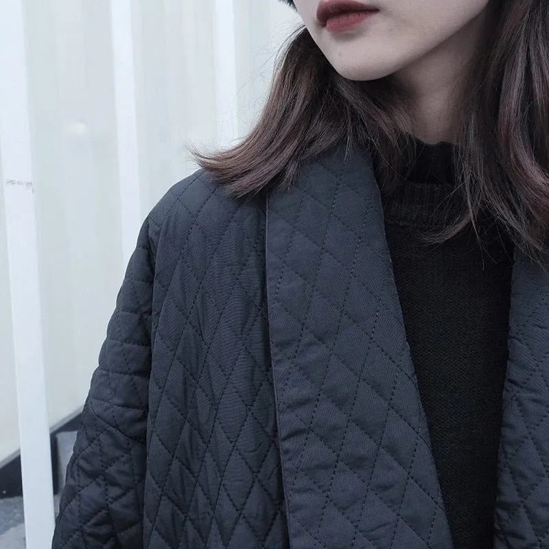 Black Diamond Long Winter Coat | Millennials