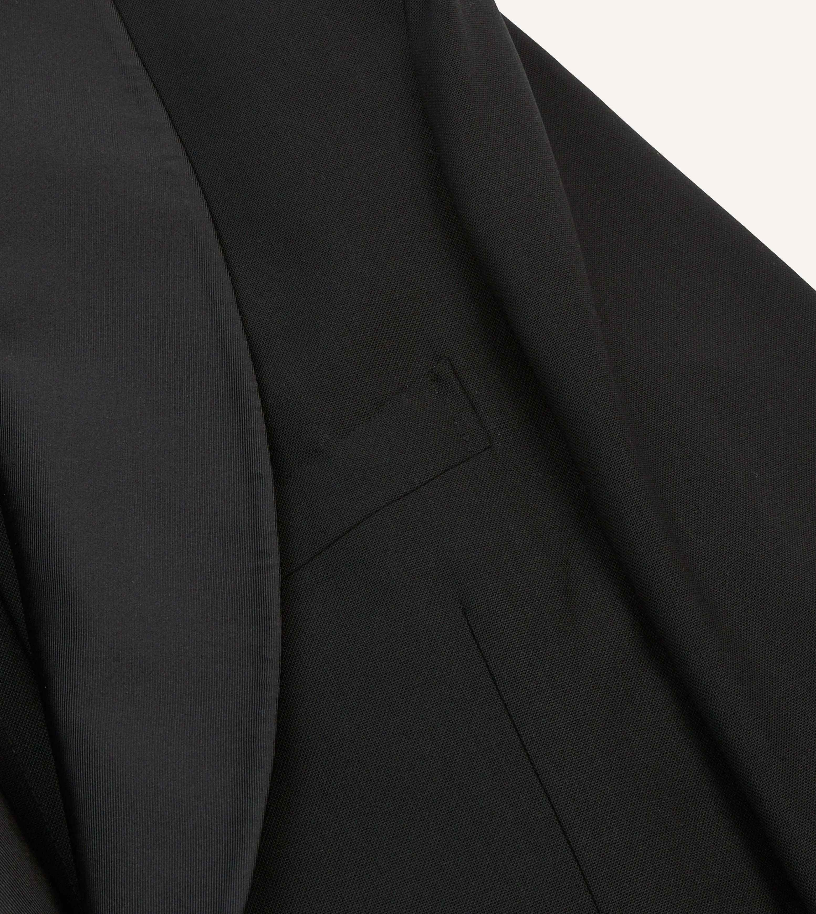 Black Wool Shawl Collar Tuxedo Blazer