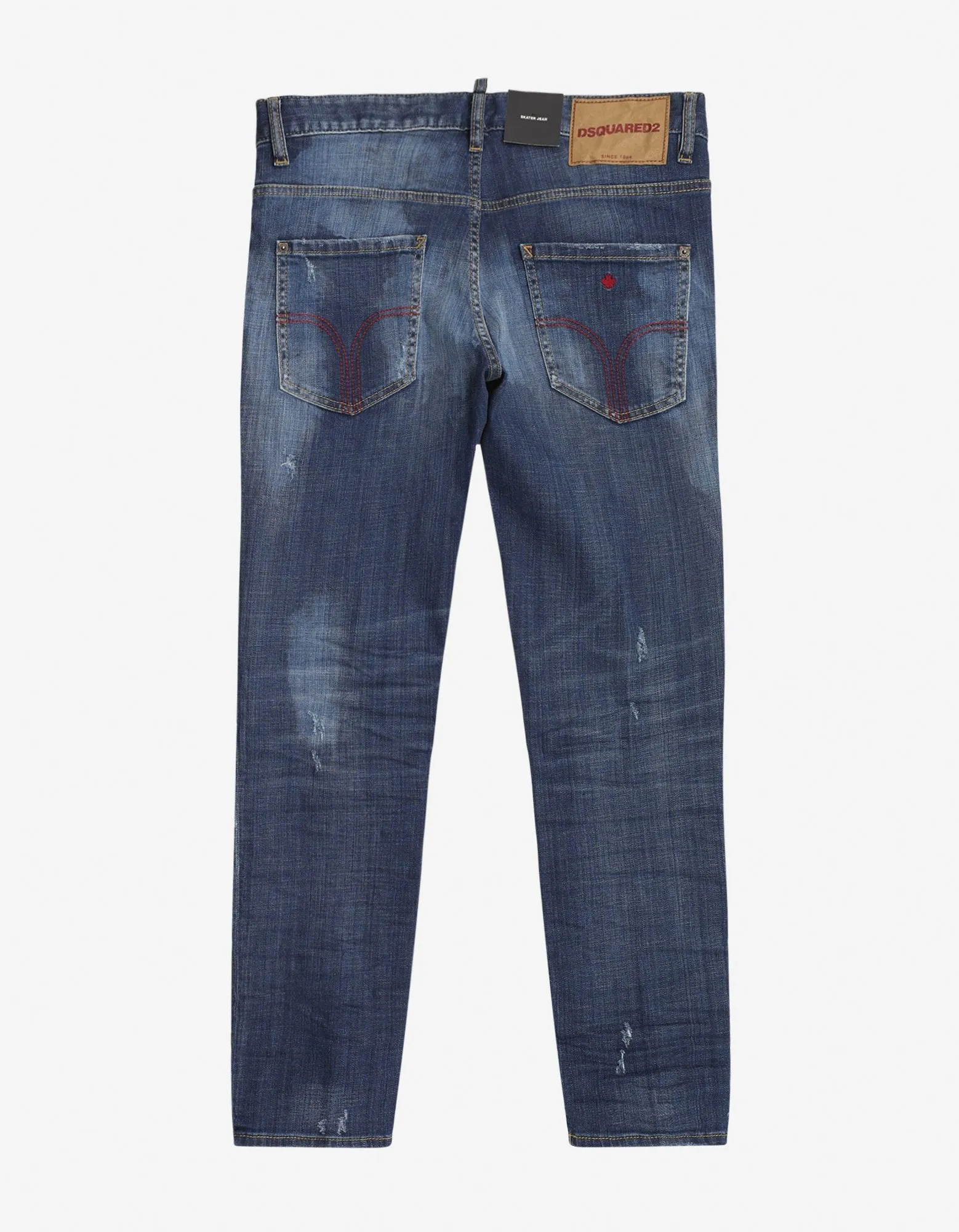 Blue Distressed Skater Jeans -