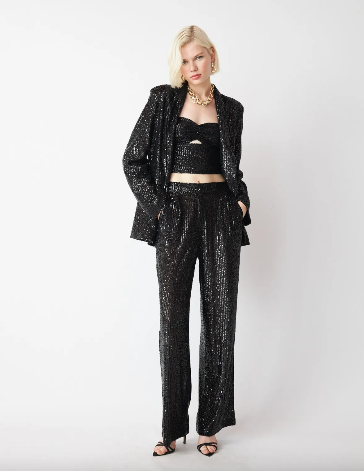 Boris Sequin Jacket - Black