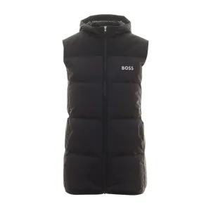 BOSS V-Mamar1 Logo Blue Hooded Gilet