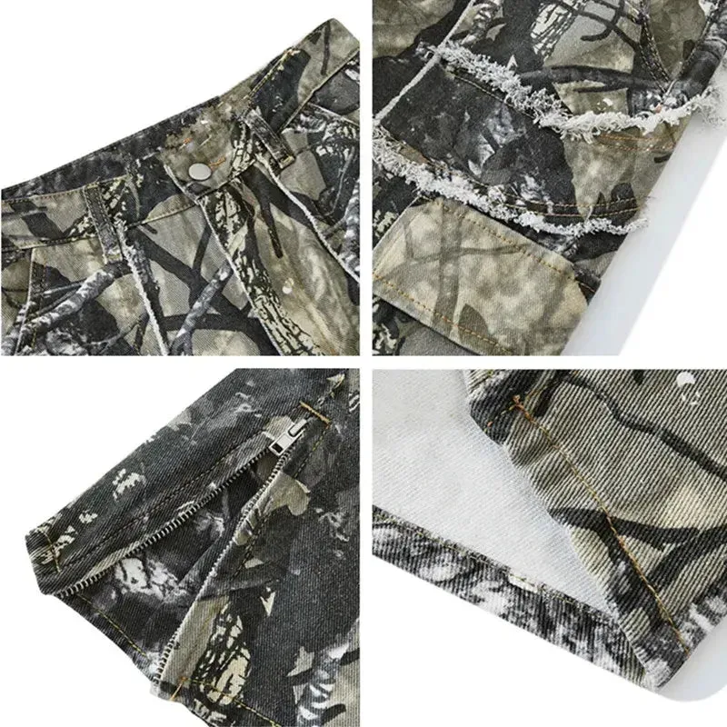 Camouflage  Baggy Jeans^