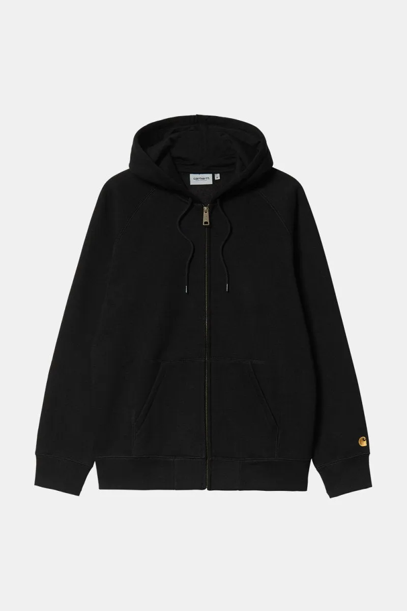 Carhartt WIP Hooded Chase Jacket (Black/Gold)