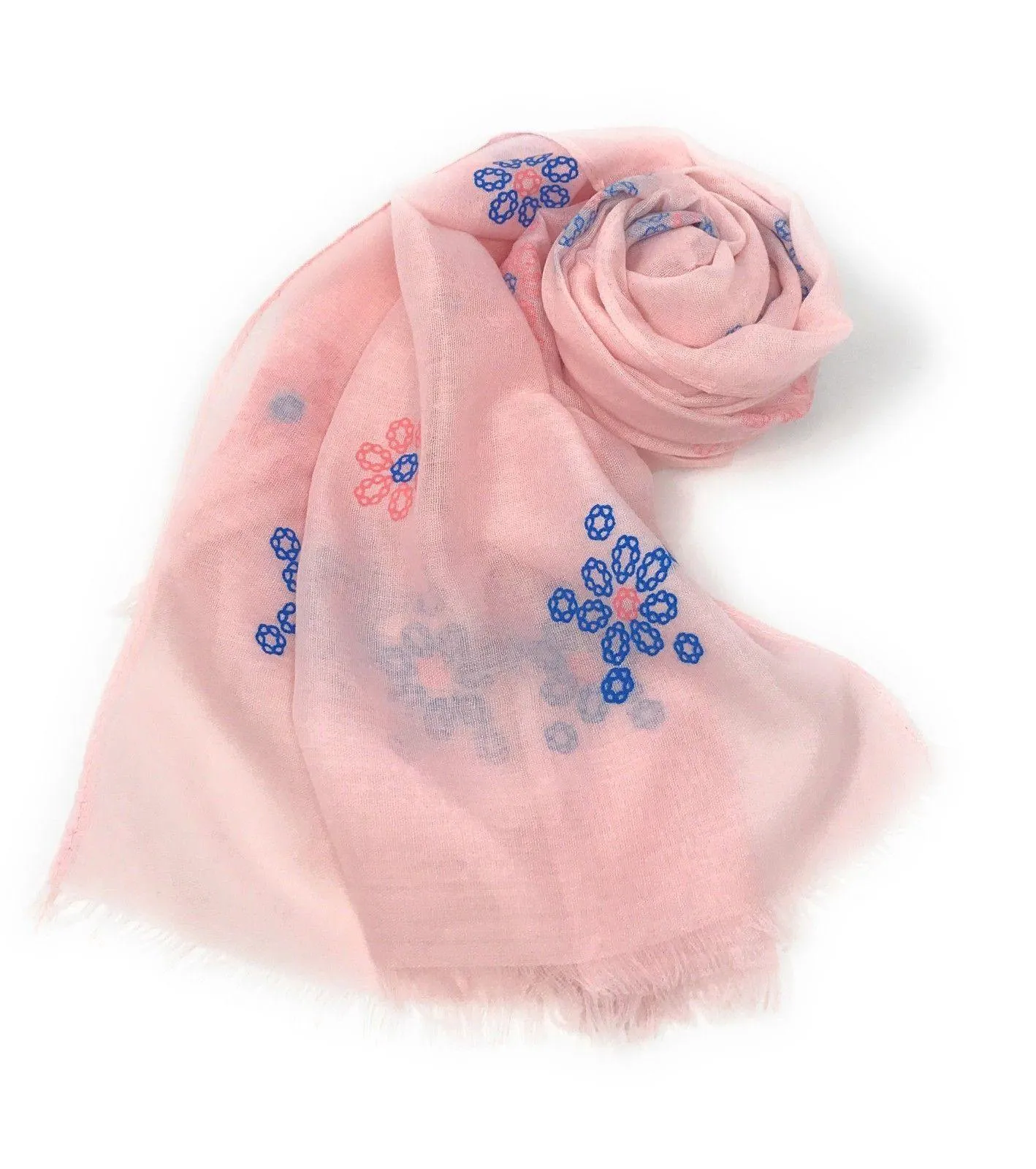 Casaba Women's Scarf Scarves Floral Soft Light Sheer