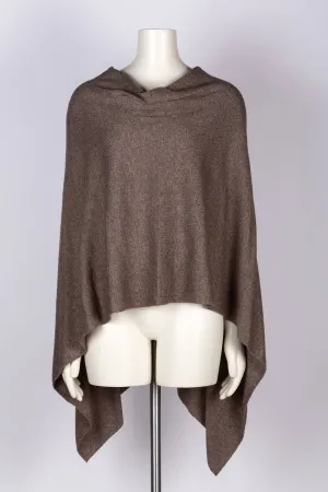 Cashmere Poncho Mocha