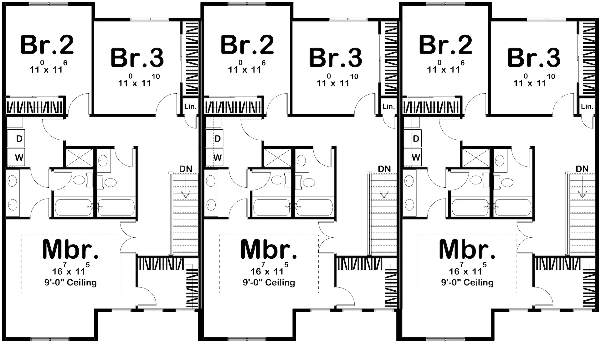 Charming Modern Farmhouse Triplex with 3 Units, 3 Bedrooms Each