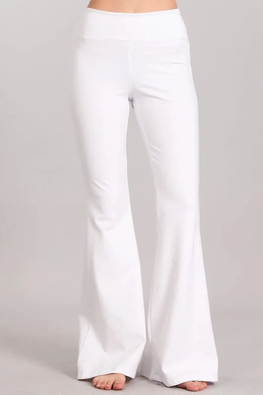 Chatoyant White Ponte Tummy Slimming Pants