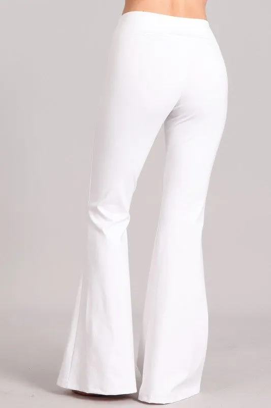 Chatoyant White Ponte Tummy Slimming Pants