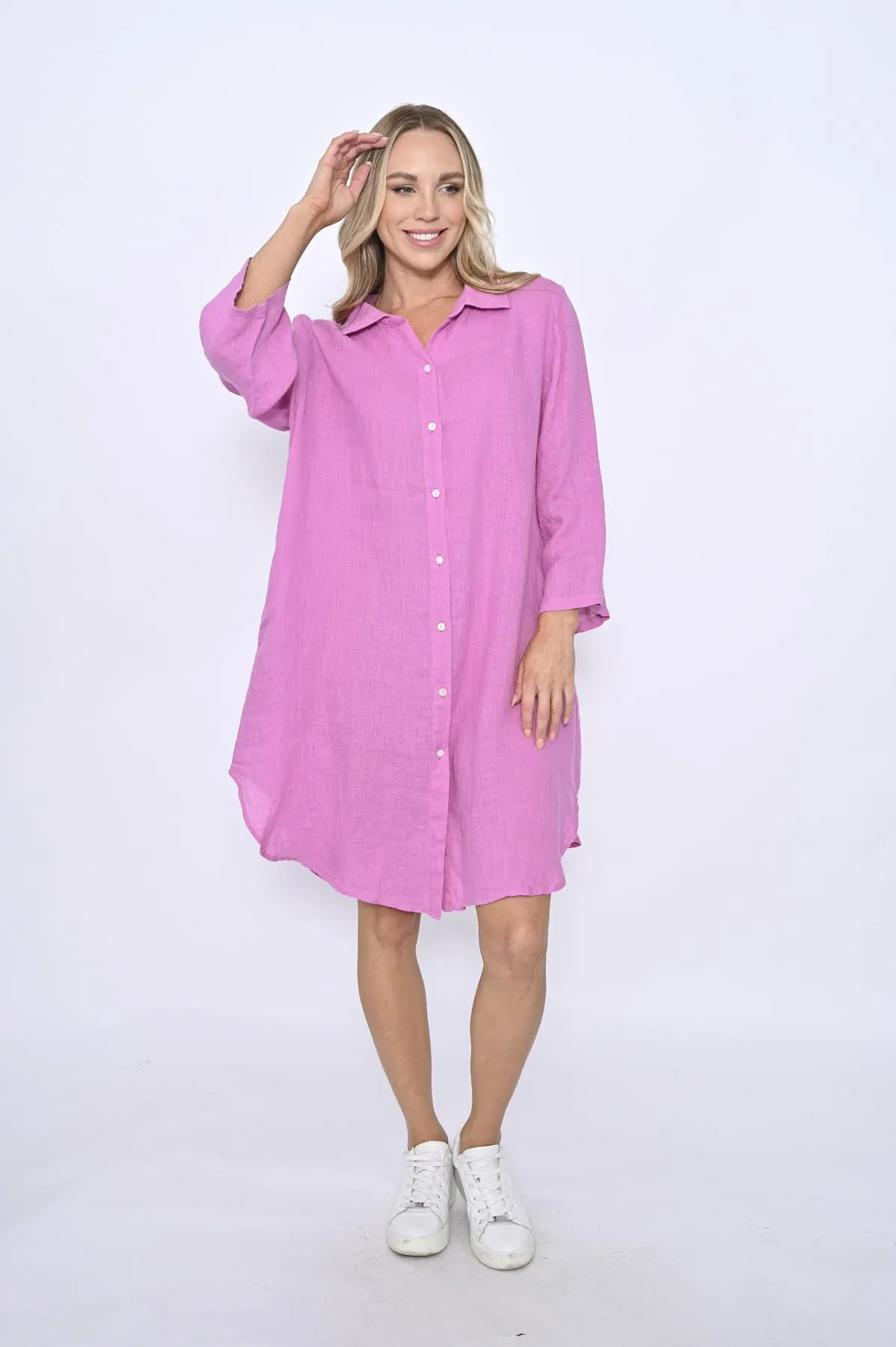 Clover Linen Shirt Dress