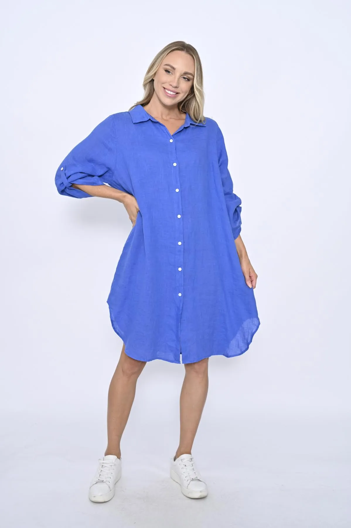 Clover Linen Shirt Dress