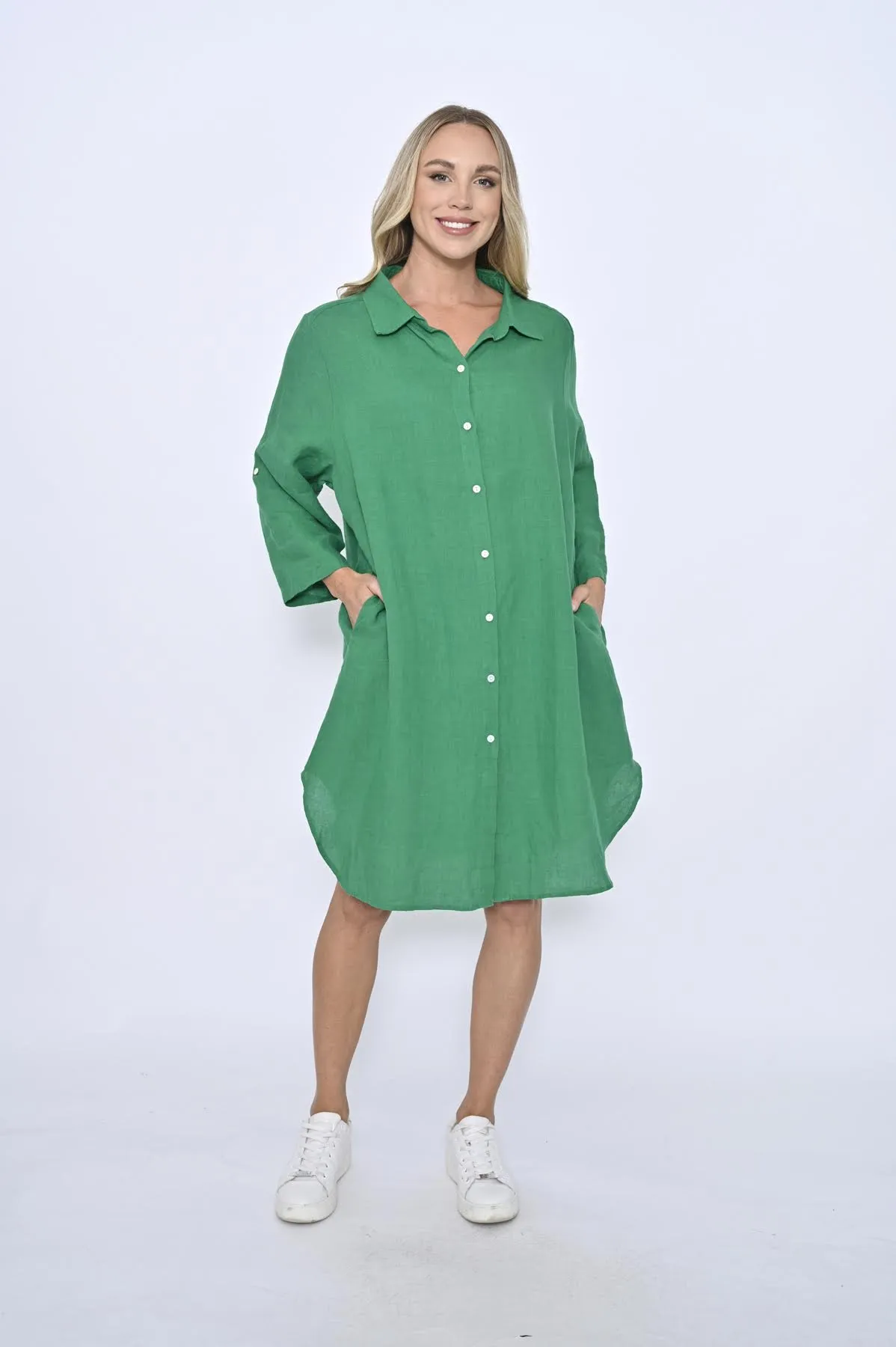 Clover Linen Shirt Dress