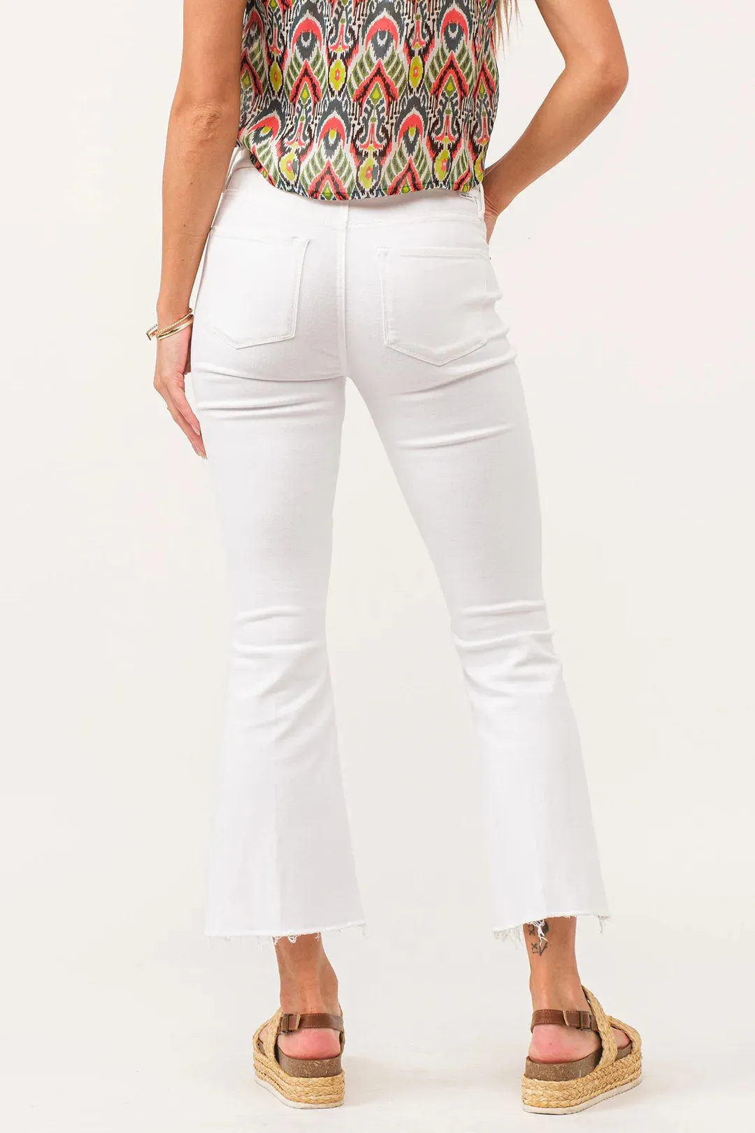 Dear John Jeanne High Rise Crop Flare Jeans