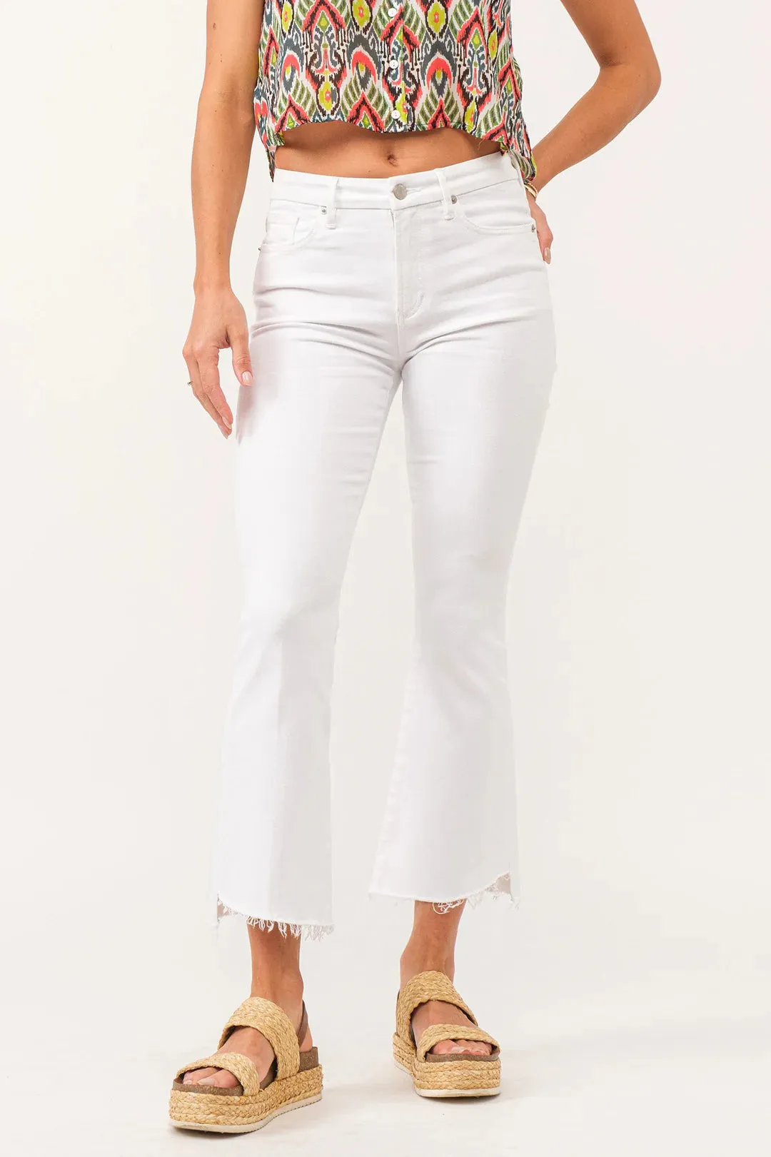 Dear John Jeanne High Rise Crop Flare Jeans