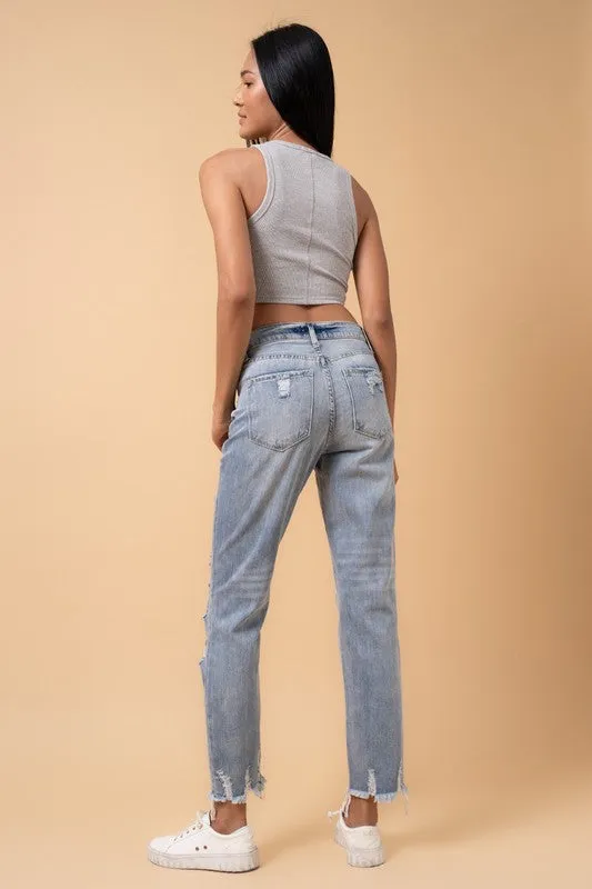 Distressed Girlfriend Jeans *Online Only*