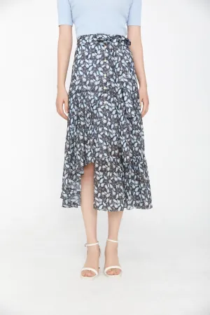 Ditsy Floral Maxi Skirt Chiffon Printed