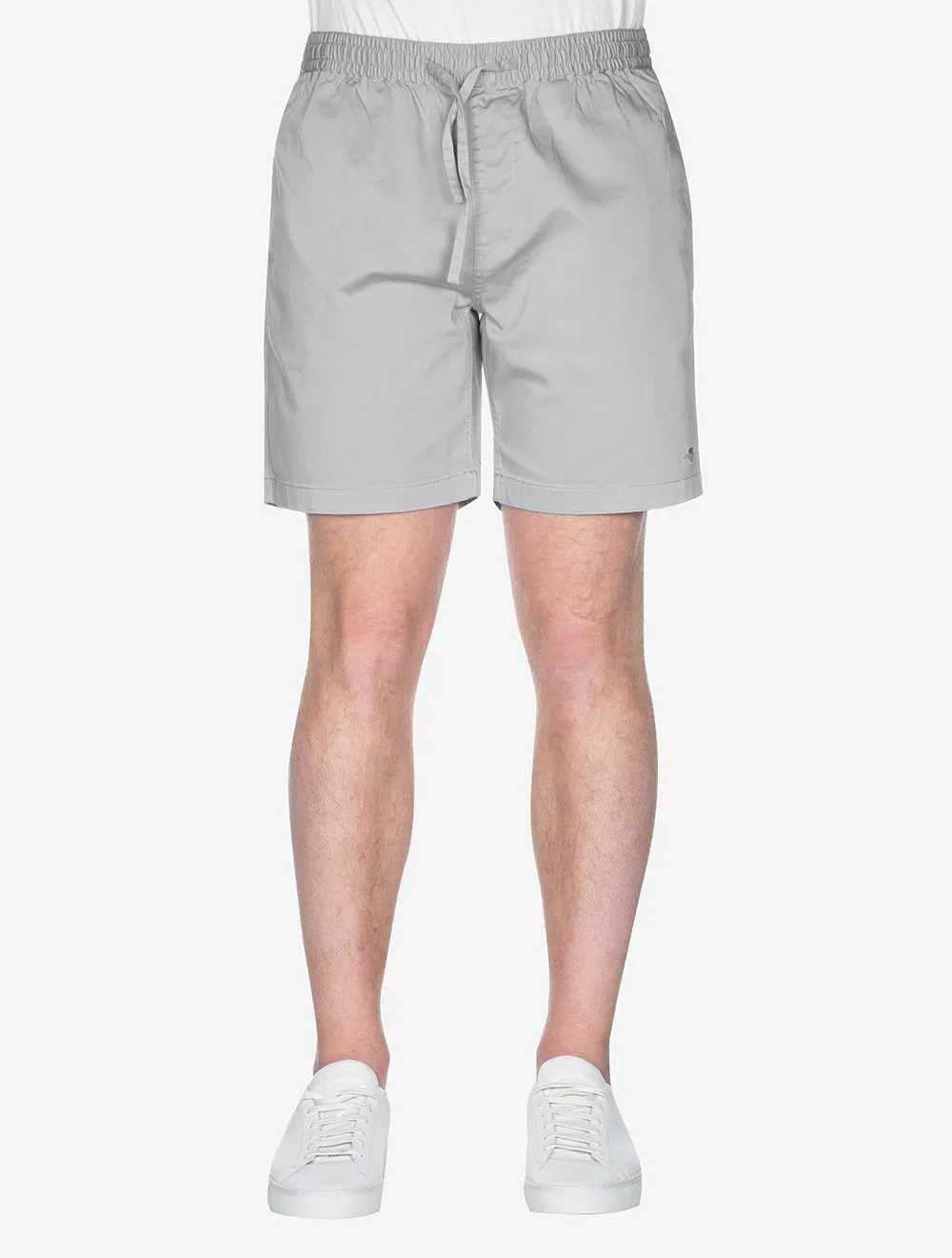 Drawstring Logo Shorts Mid Grey