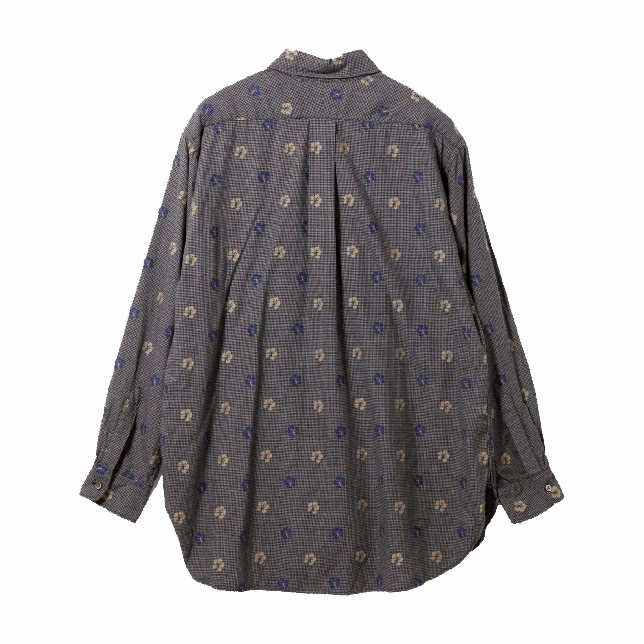 Engineered Garments 19 Century BD Shirt (Charcoal Cotton Floral Houndstooth)