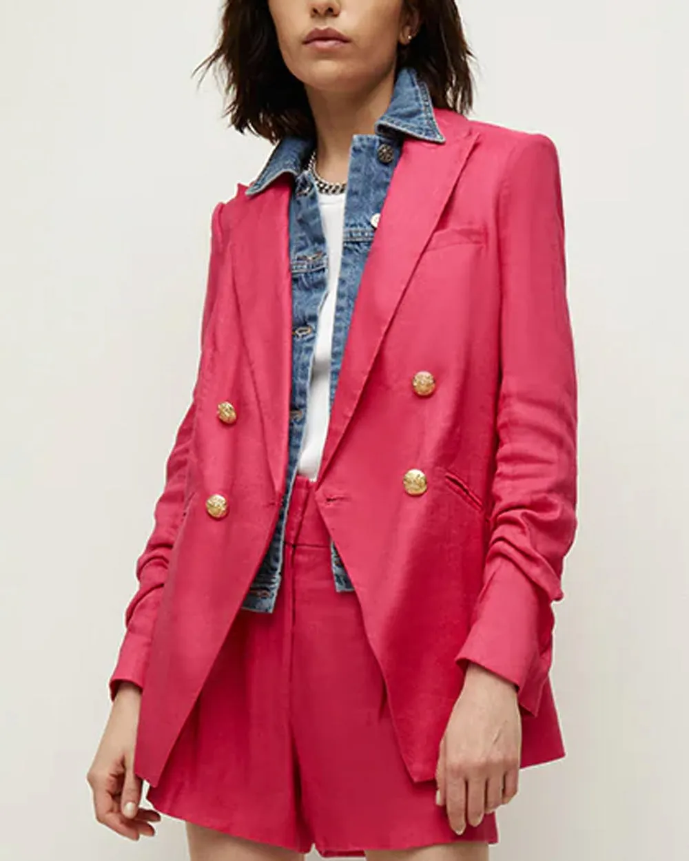 Fuchsia Hirsh Dickey Jacket