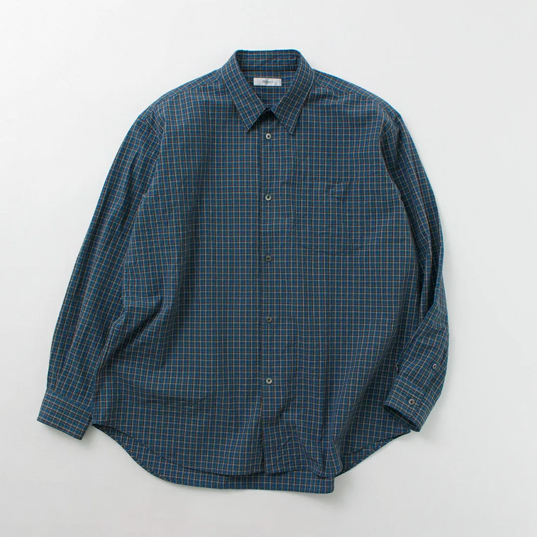 FUJITO / Big Size Shirt Small Check