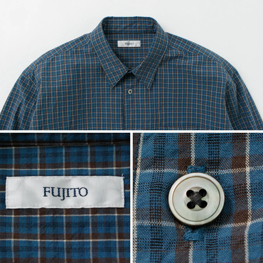 FUJITO / Big Size Shirt Small Check