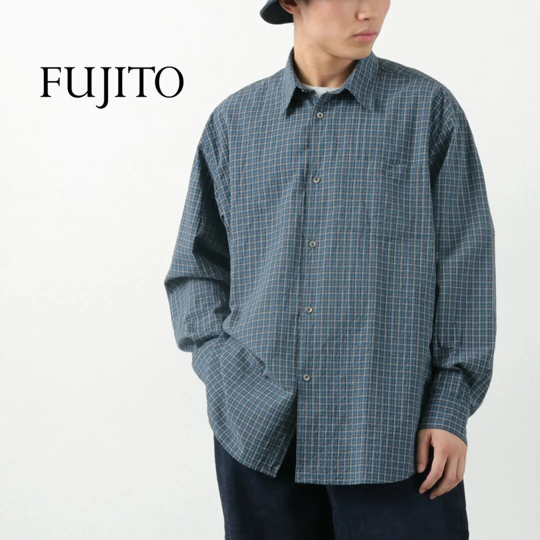 FUJITO / Big Size Shirt Small Check