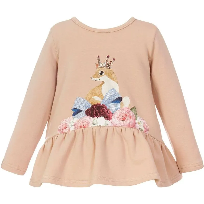 Girls Salmon Crown Top