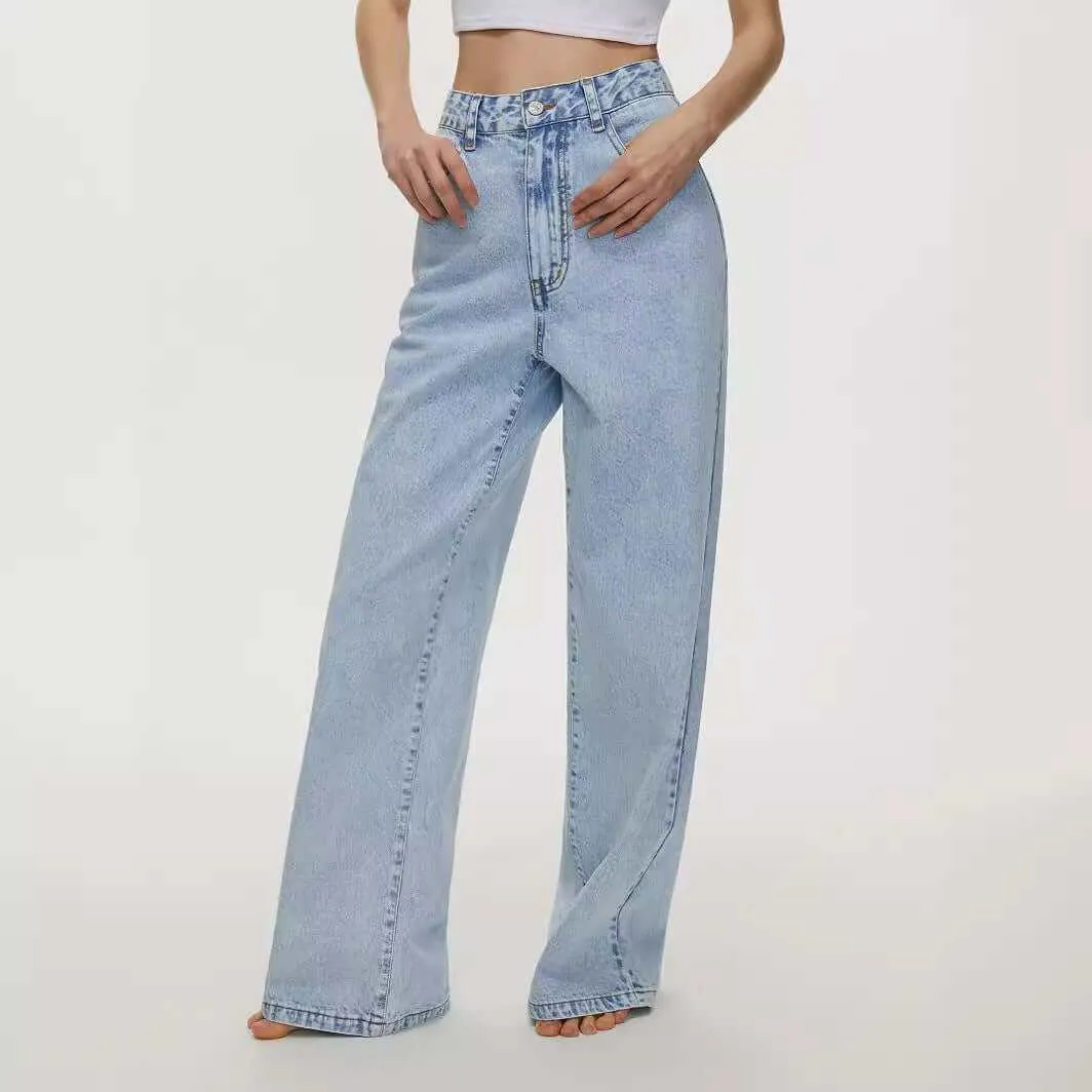 Glow Chic's Straight Loose Denim Trousers