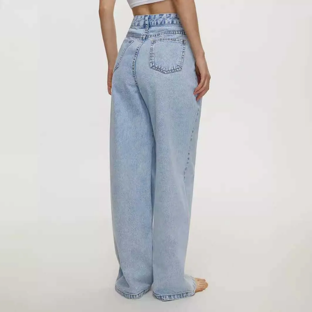 Glow Chic's Straight Loose Denim Trousers