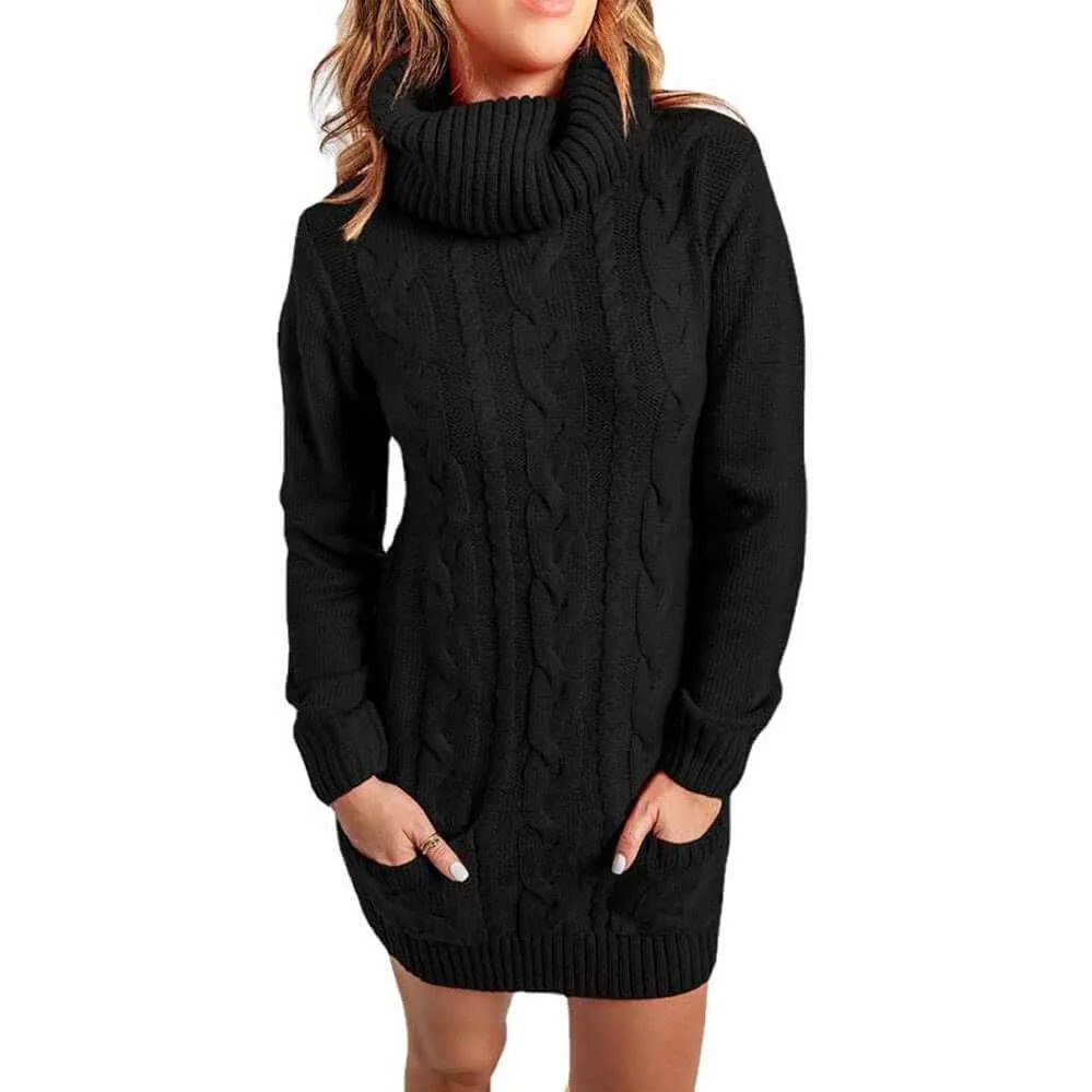 Glow Chic's Turtleneck Knitted Sweater