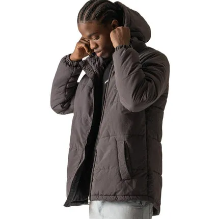 Henleys Overdrive Hooded Puffer - Mens - Coal