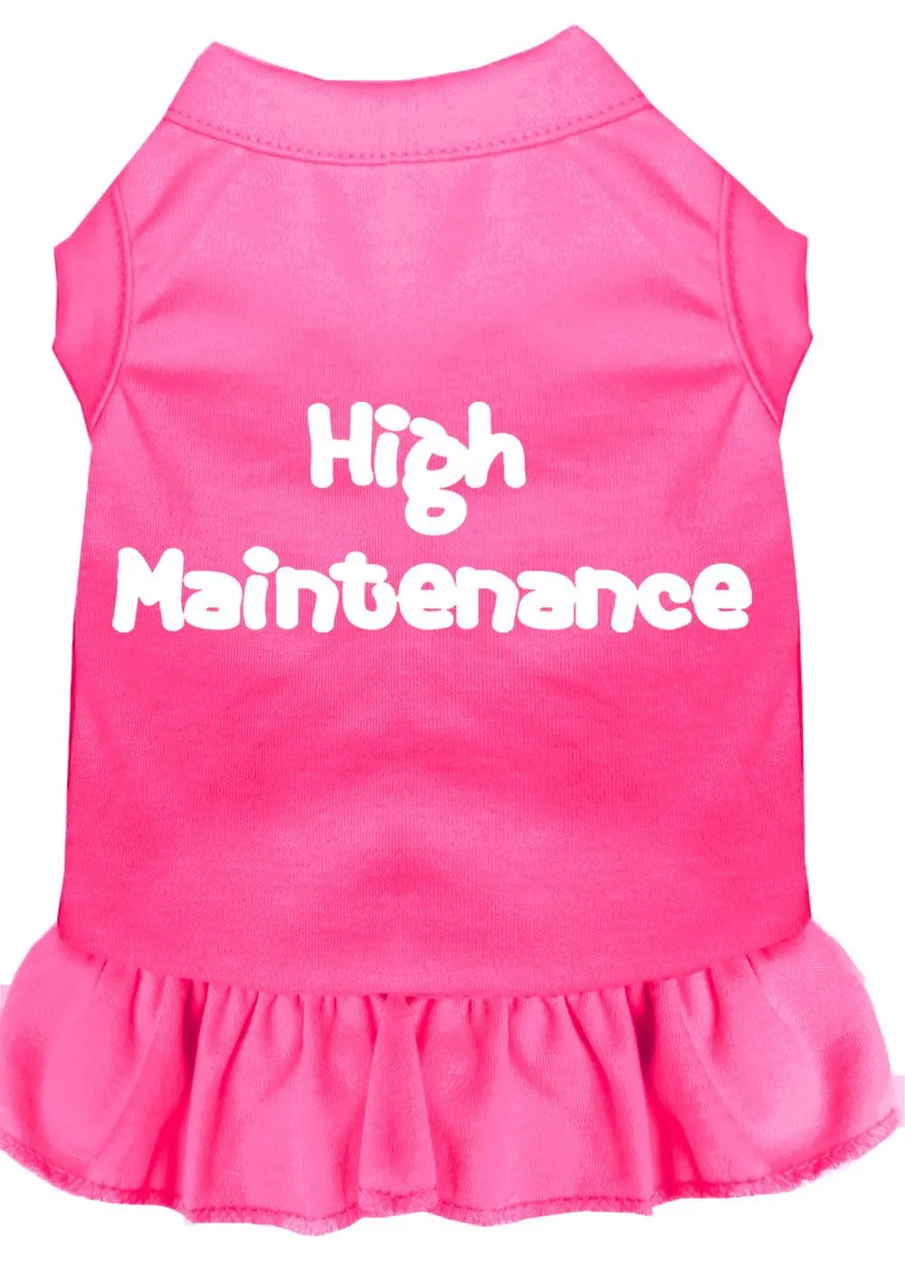 High Maintenance Screen Print Dress Bright Pink Xl (16)