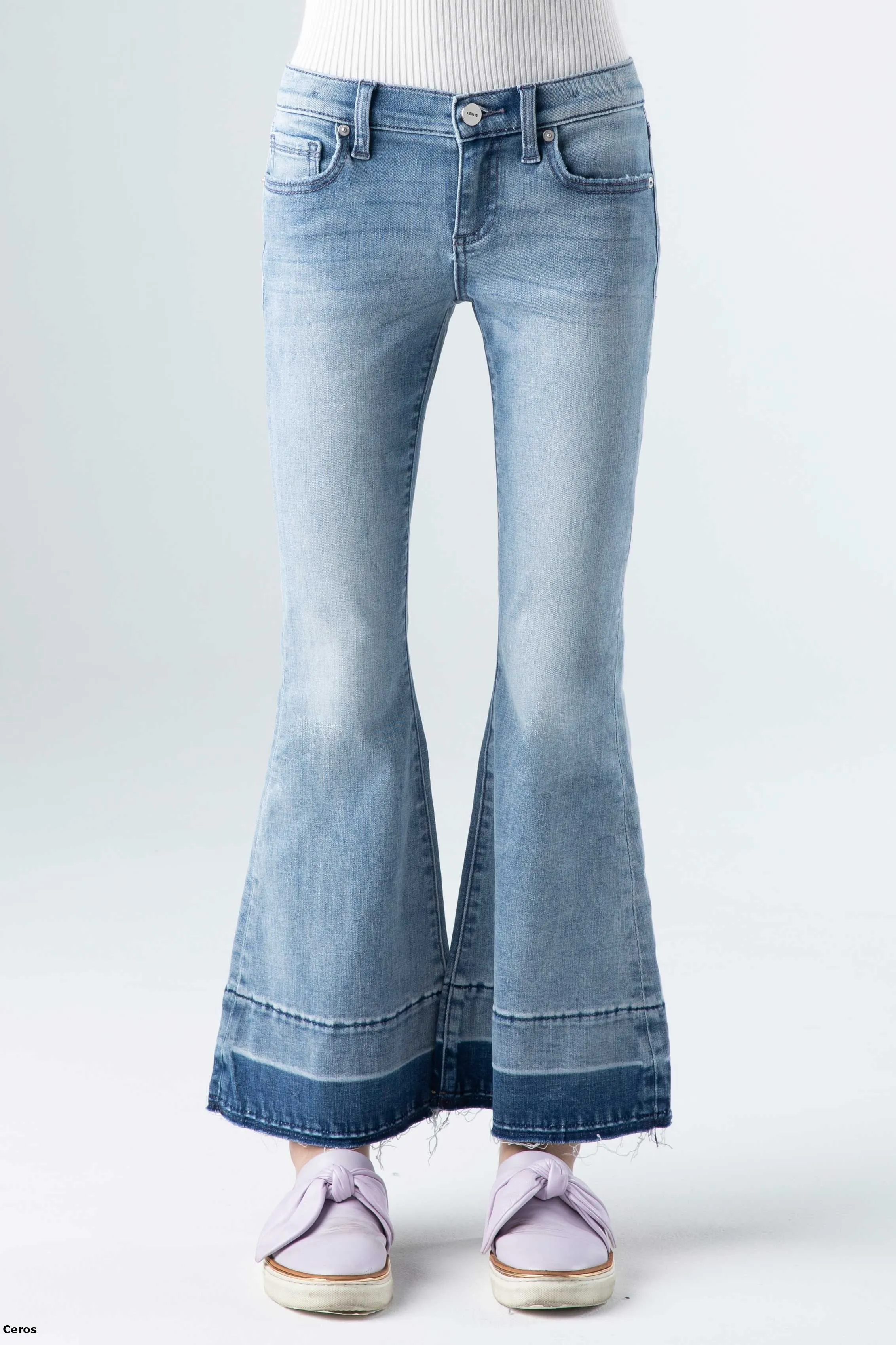 High Rise Flare Cut Jeans