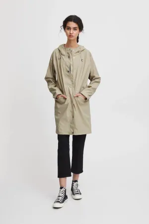 ICHI Tazi Doeskin Raincoat