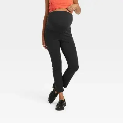 Isabel Maternity by Ingrid & High Rise Standard Fit Ankle Ponte Pants