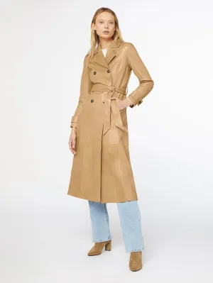 Leather Trench -- Caramel