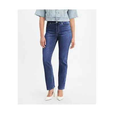 Levi's Women's Mid Rise Slim Straight Fit Full Straight-Leg Jeans Heavyweight