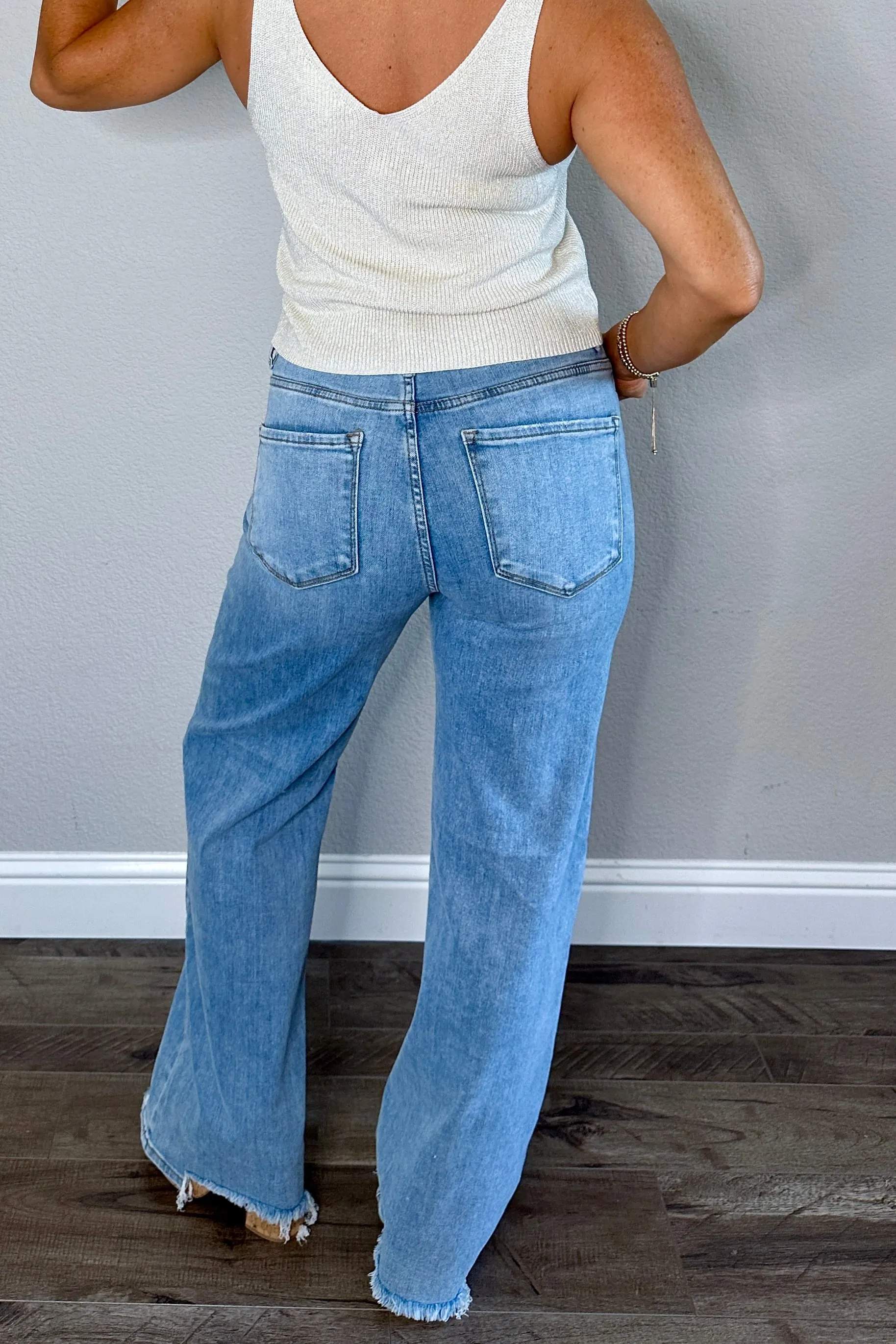 Lowell High Rise Step-Hem Jeans