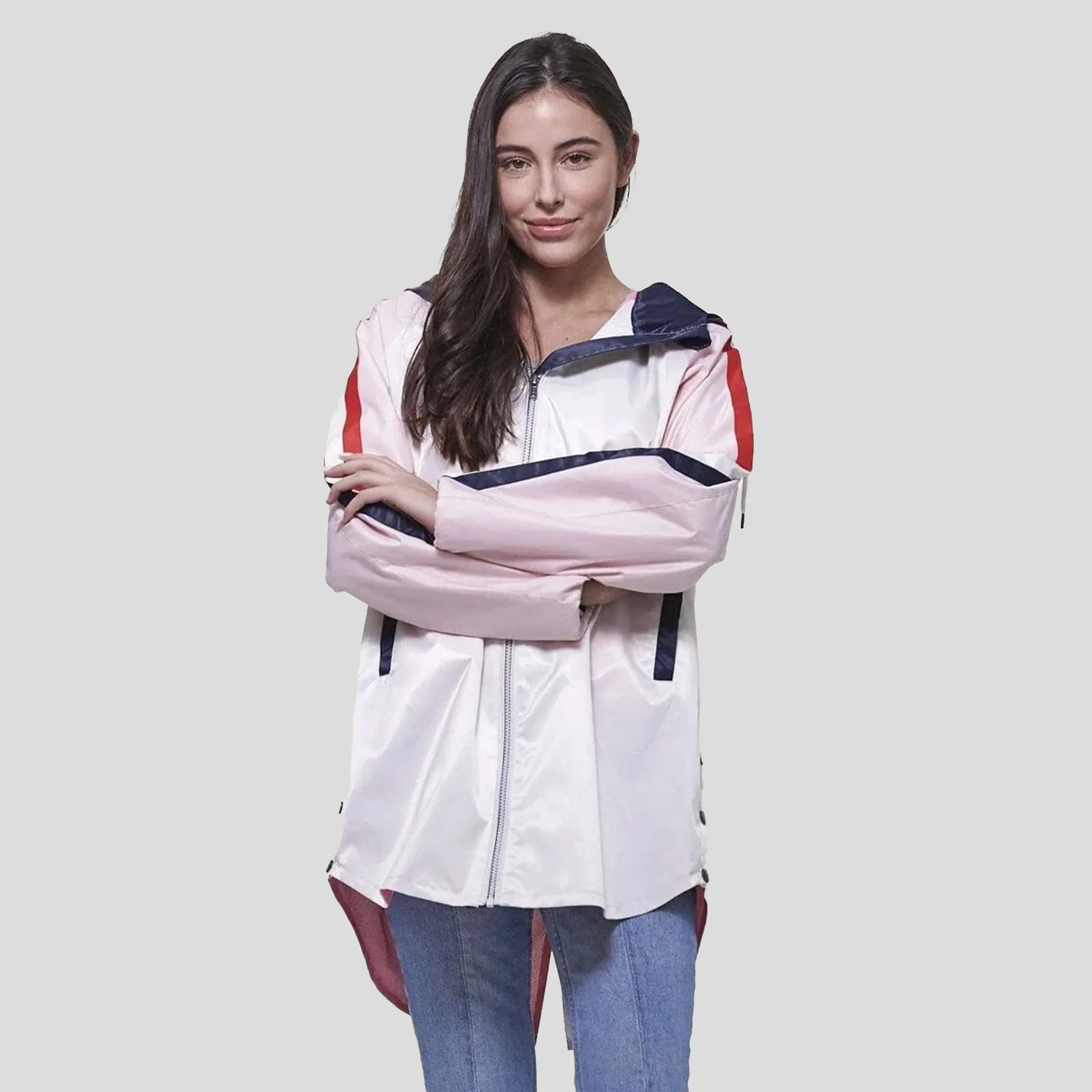 Members Only Women's Long Satin Twill Jacket