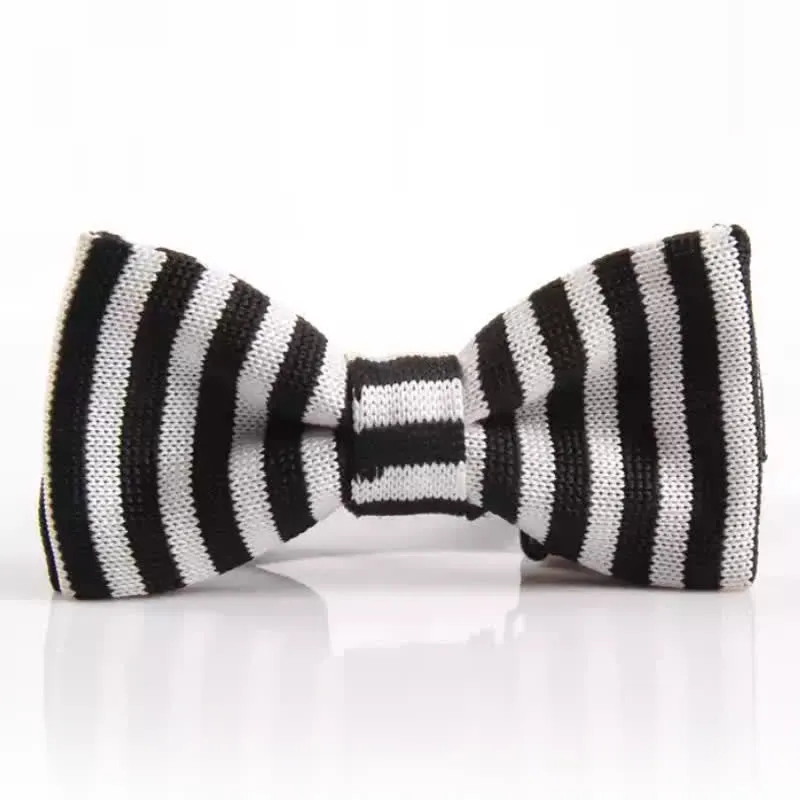 Men's Chic Novelty Striped Knitted Bow Tie