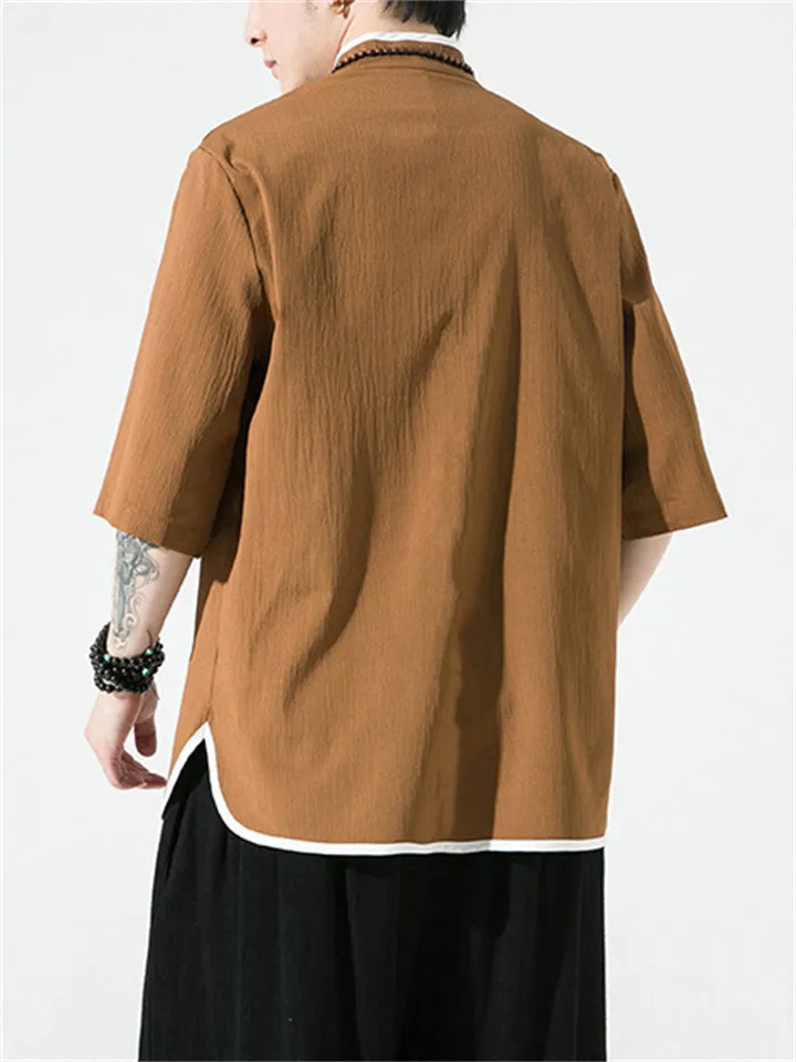 Men's Chic Retro Chinese Style Short Sleeve T-shirts