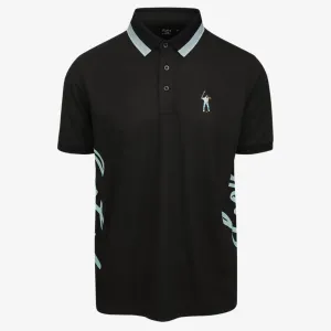 mens eastside golf follow through s/s polo (black)