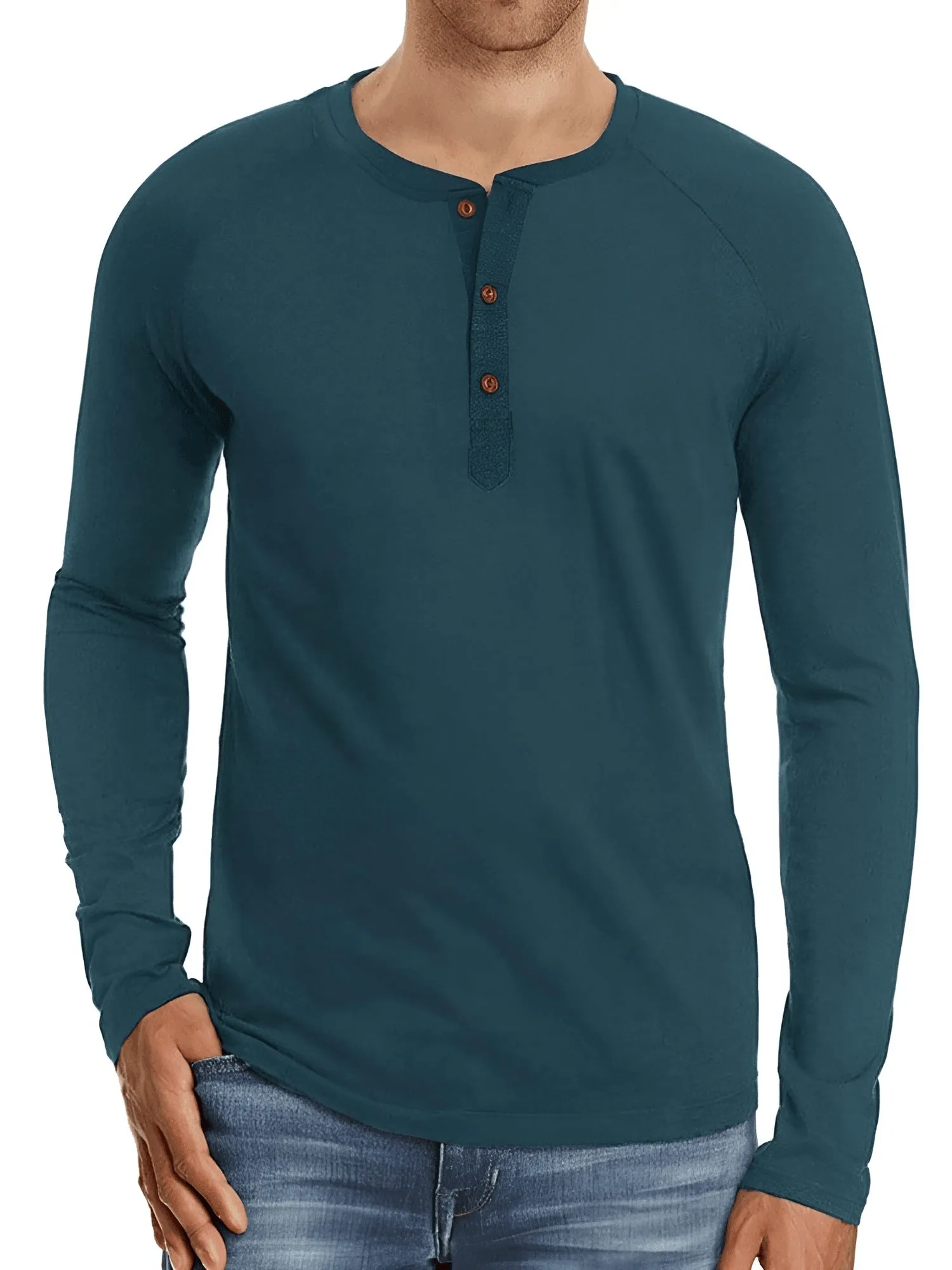 Men's Long Sleeve Shirt Fashion Button Design