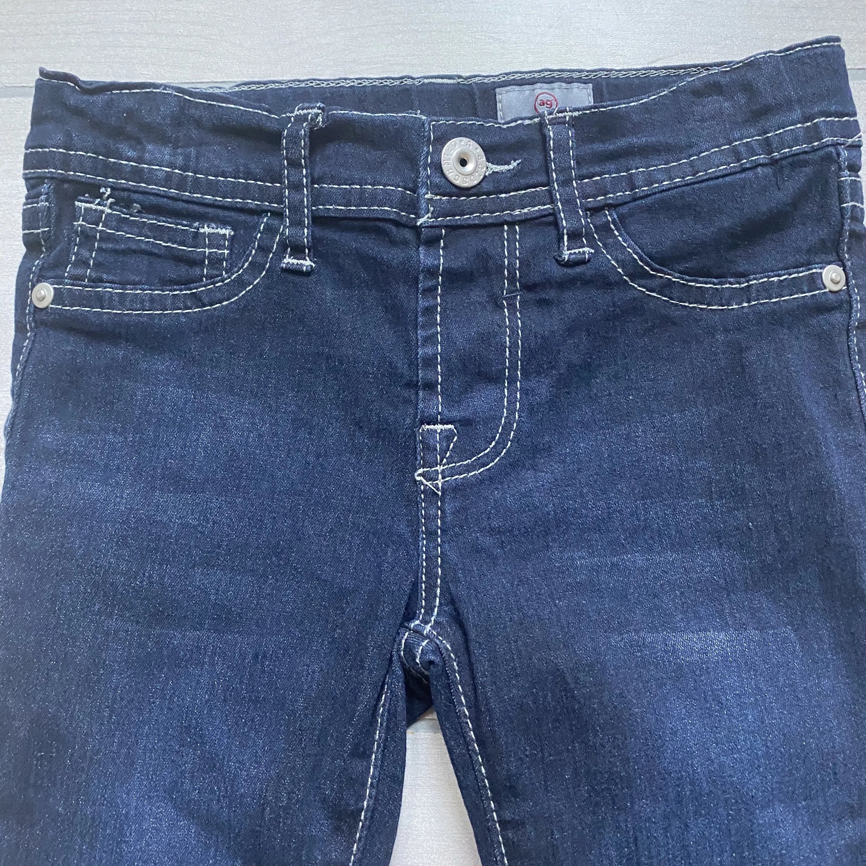 NEW AG Kids Denim Interior Adjustable Button Tab Jeans