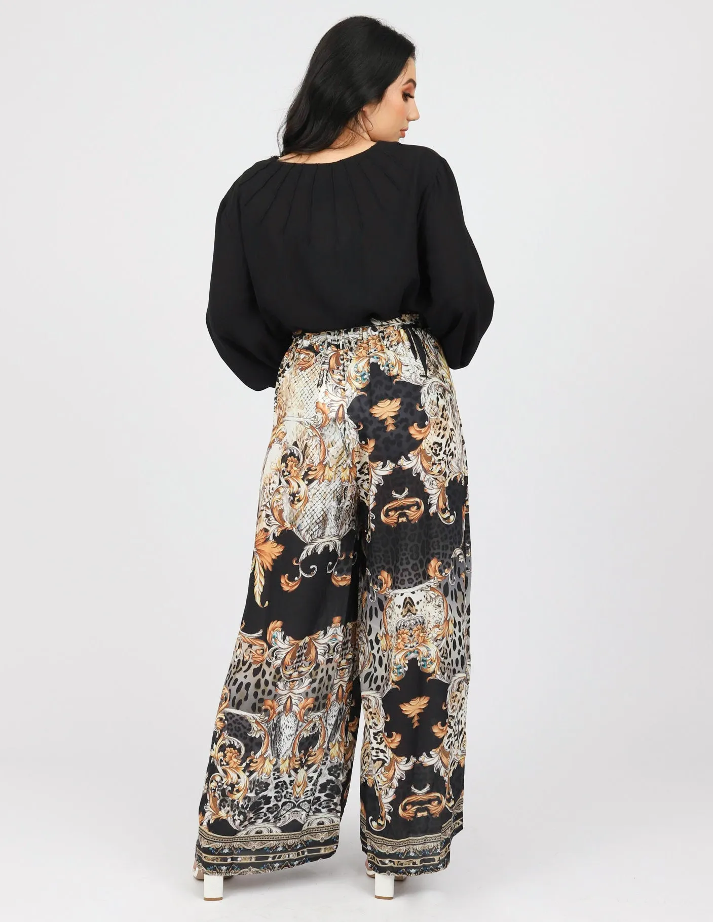 Paisley Leopard Beaded Pants