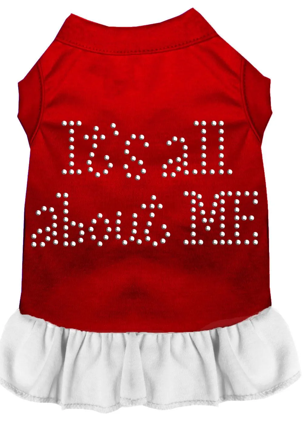 Rhinestone All About Me Dress Red With White Xs (8)