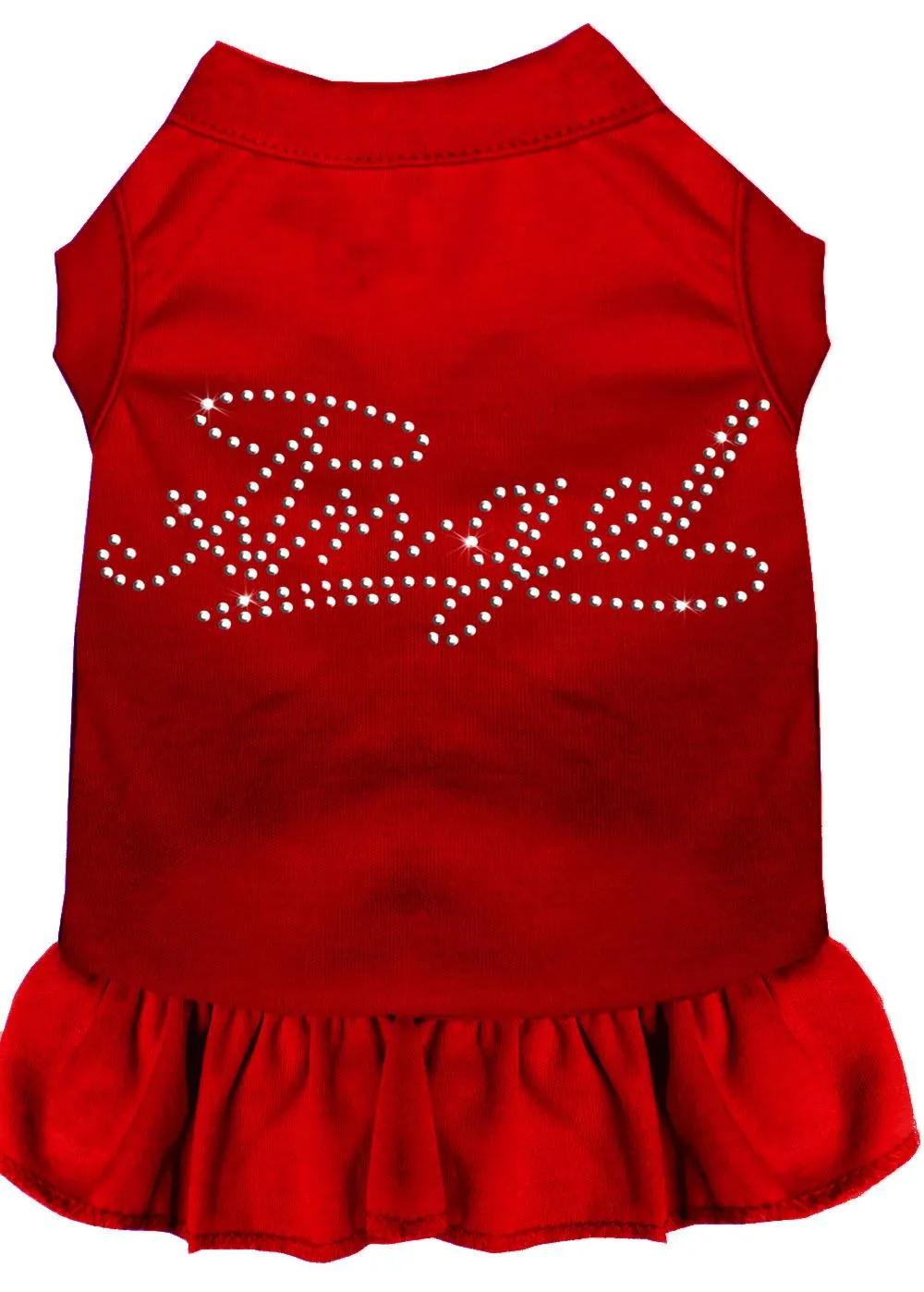 Rhinestone Angel Dress Red 4x (22)