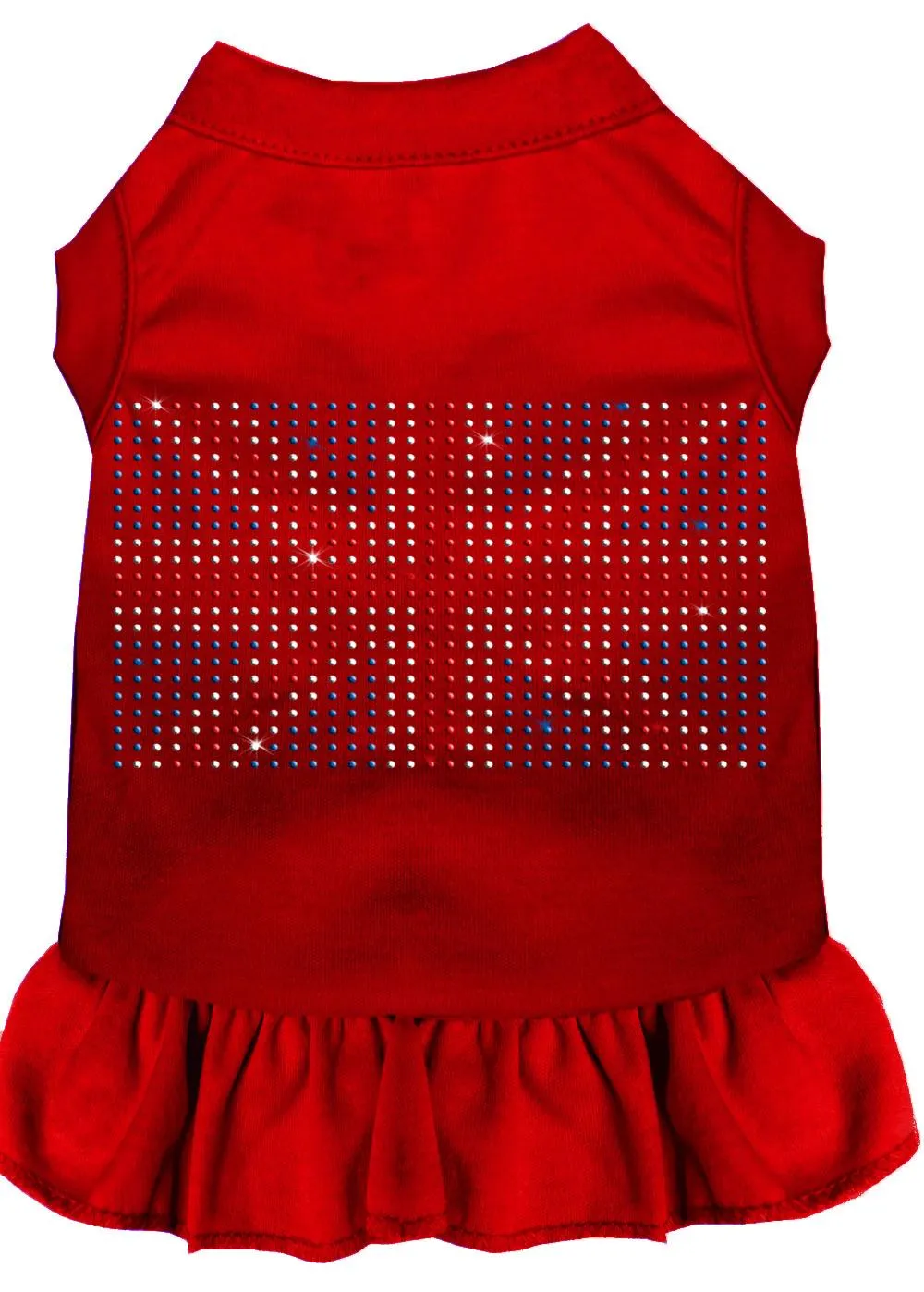 Rhinestone British Flag Dress Red Xxxl (20)